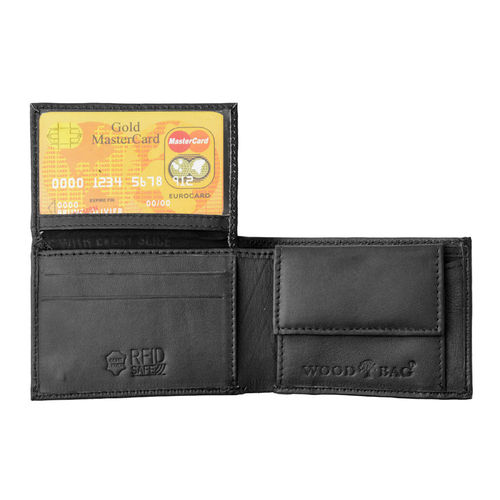 WOOD BAG leather wallet