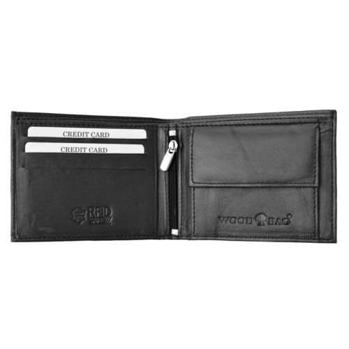 WOOD BAG leather wallet